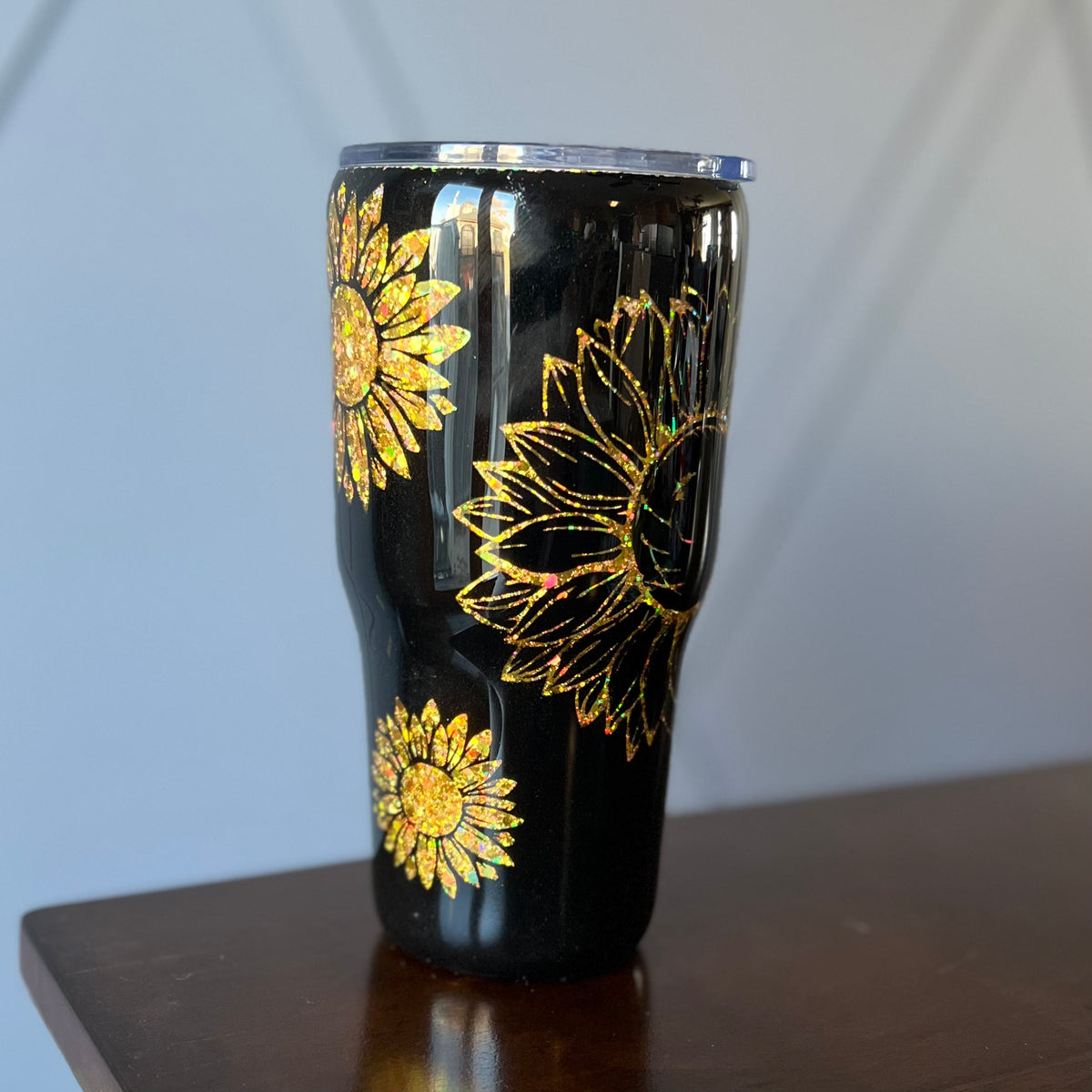 Sunflower Starbucks 20oz Skinny tumbler, Sunflower and bee