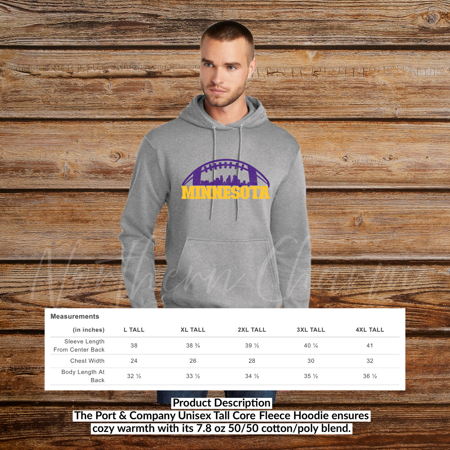 MN/WI Football Hoodie