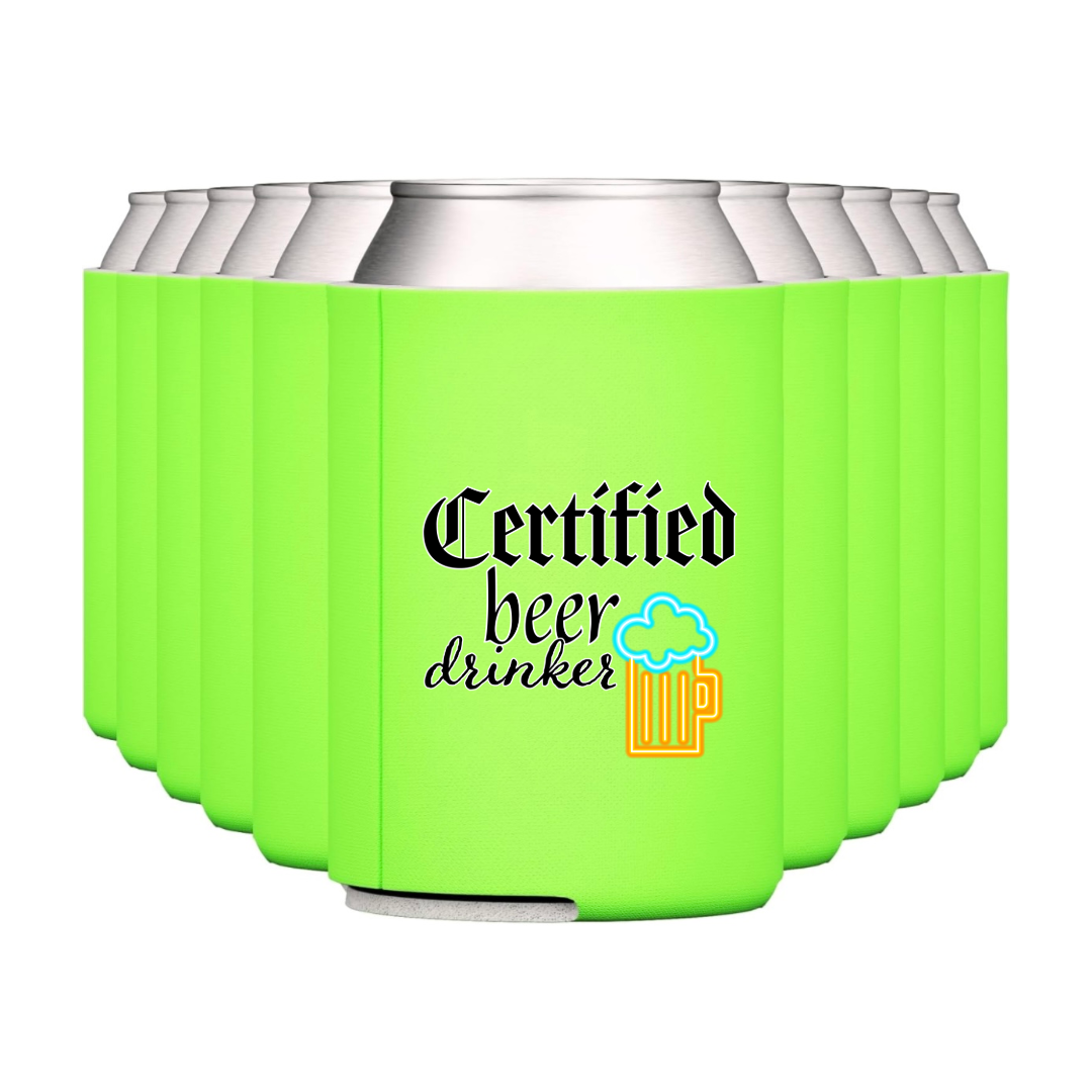 Certified Beer Drinker Koozie