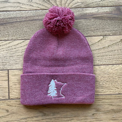 Pine Tree Pom Beanie